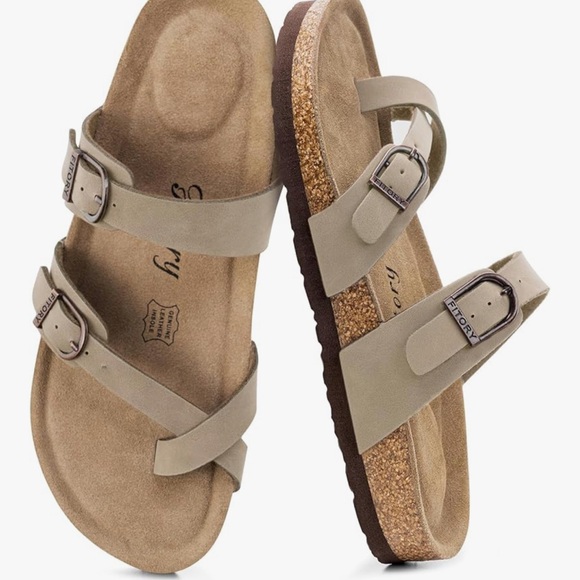 Women's Tan Sandals - Picture 6 of 6